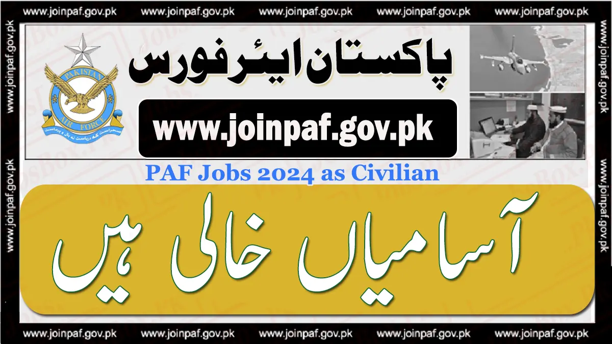 paf jobs 2024 as civilian
